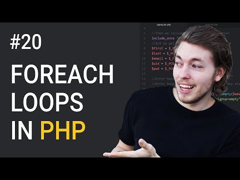 20: How to Create a Foreach Loop in PHP | PHP Tutorial | Learn PHP Programming | PHP for Beginners