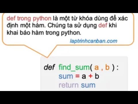 Cách viết và sử dụng hàm trong Python từ a tới z